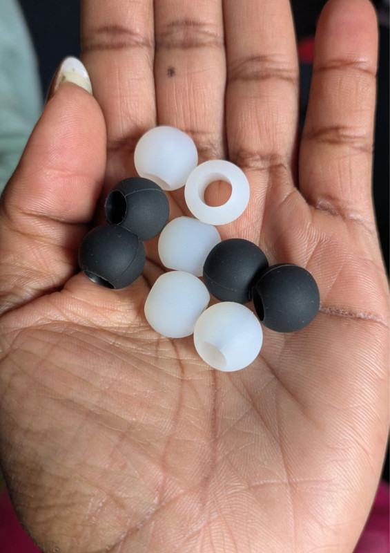 Black and Clear Beads
